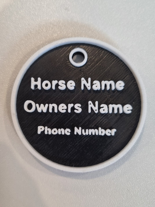 Equine Halter ID Tag